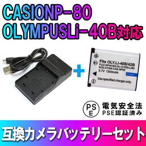 送料無料 CASIO NP-20対応互換USB充電器 デジカメ用USBバッテリー