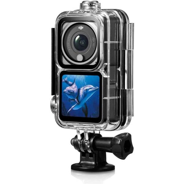DJI Action 2 対応 防水ハウジングケース ダイビングシェル ダイビング保護カバー 防水 ...