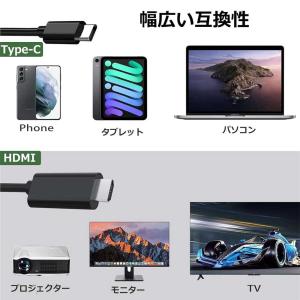 USB C HDMI ケーブル 1.8M US...の詳細画像3