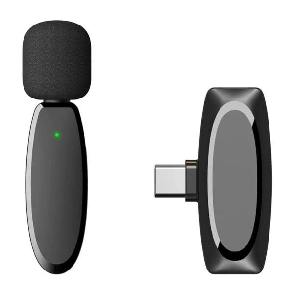 ラペルマイクロフォン ワイヤレス360°全方向 プラグ＆プレイ APP不要 外付けマイク ステレオ ...