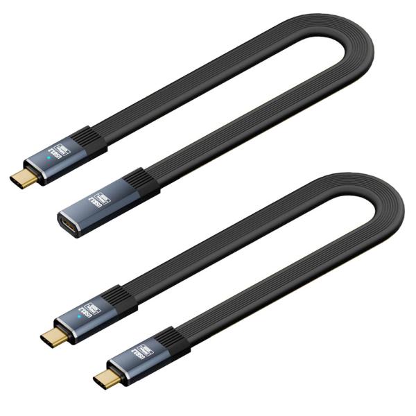 USB-C 延長ケーブル20cm / USB-C 3.2 (Gen2) 20Gbps 8K 60Hz...