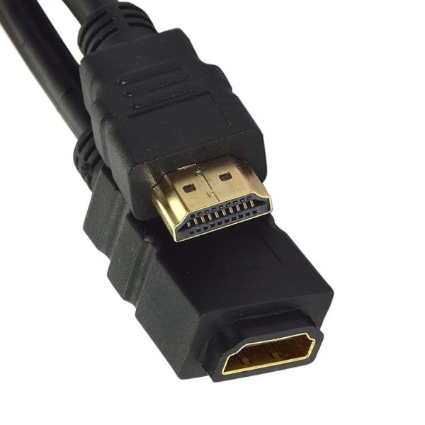 HDMI 延長ケーブル 金メッキ 60cm HDMIタイプA オス-メス 接続コード AV ビジュア...