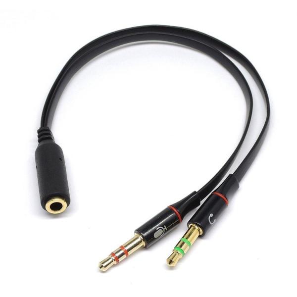 4極ステレオミニジャック 3極ステレオミニプラグ(マイク/ヘッドホン)変換ケーブル CTIA規格 3...