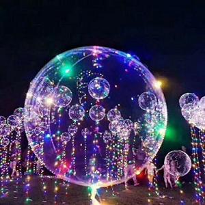 光る風船 バルーン クリスマス 飾り LED風船 光るバルーン 光る気球 LEDライトバー 発光ボール 5セット　(6325-5)｜royal-monster