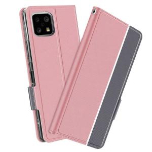 アクオスセンス6 センス6s スマホケース 手帳型ケース カバー ツートンカラー ストラップ付き AQUOS sense6 マグネット 定期入れ ポケット シンプル