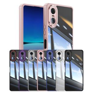 Xperia 10 VI SO-52E SOG14 ハイブリッド レンズカバー 一体型ケース 耐衝撃性 指紋防止 シンプル 背面カバー レンズ保護 カバー
