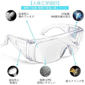 ゴーグル 保護メガネ 火山灰 花粉症対策 透明...の詳細画像2