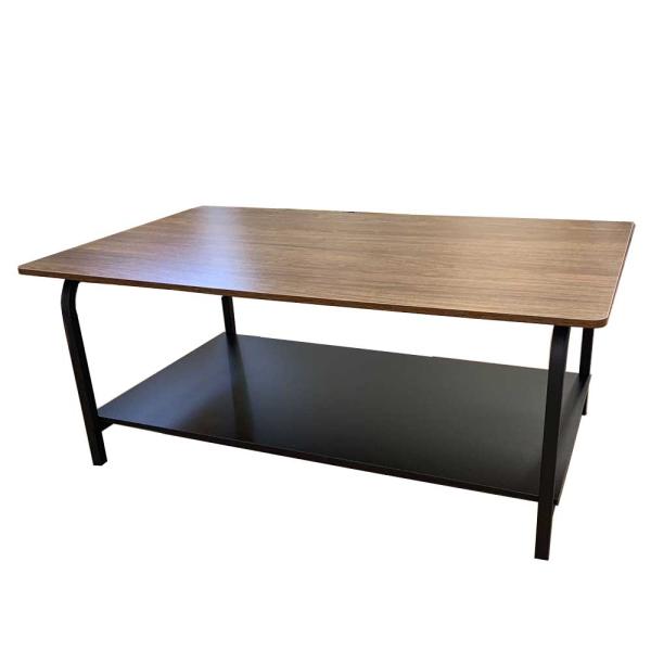 ローテーブル 幅80cm×奥行48cm×高さ40cm ウッド調 組立簡単 リビングテーブル  ソファ...