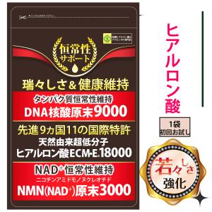 ヒアルロン酸ECME120+DNA核酸50美容サプリメントコントロイチン硫酸サプリエビデンスで証明→保水力ECMEだけ