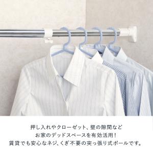 突っ張り棒 物干し 強力 ステンレスポール 1...の詳細画像1