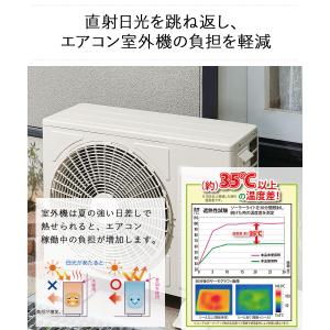 エアコン 室外機 遮熱シール 3枚入 目立ちに...の詳細画像2