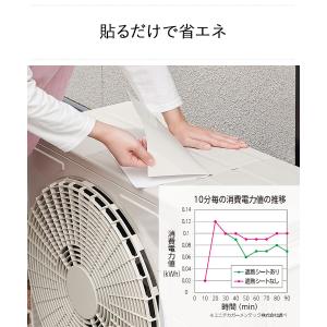 エアコン 室外機 遮熱シール 3枚入 目立ちに...の詳細画像4