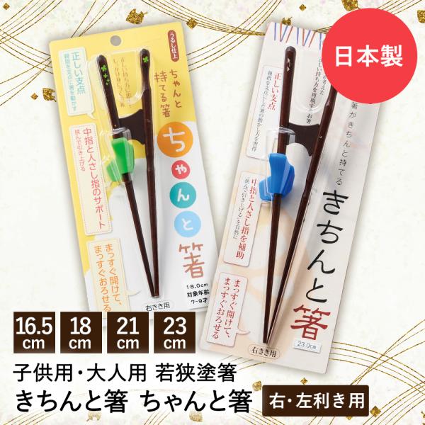 お箸を正しく ちゃんと箸 きちんと箸 うるし仕上 イシダ 若狭塗箸 日本製 | 箸 漆 うるし 日本...