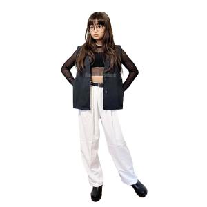 キッズ ダンス 衣装 ロック パンツ ブラック...の詳細画像4