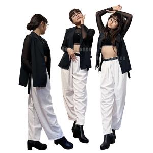 キッズ ダンス 衣装 ロック パンツ ブラック...の詳細画像5