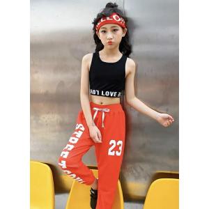 キッズダンス衣装 トップス 黒 インナー タン...の詳細画像2