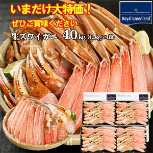 カニ かに 蟹 ズワイガニ ズワイ蟹 生 ハーフ ポーション むき身 殻カット済 4kg  1kg×4箱 カニ爪 カニ足 肩肉 脚 化粧箱入り ギフト