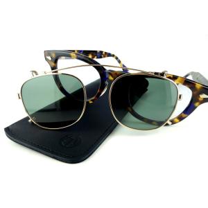 Tart Optical Arnel クリップオン ゴールド-グリーン TART OPTICAL ARNEL / JD-04 Clip / GOLD - LIGHT GREEN – PROPS