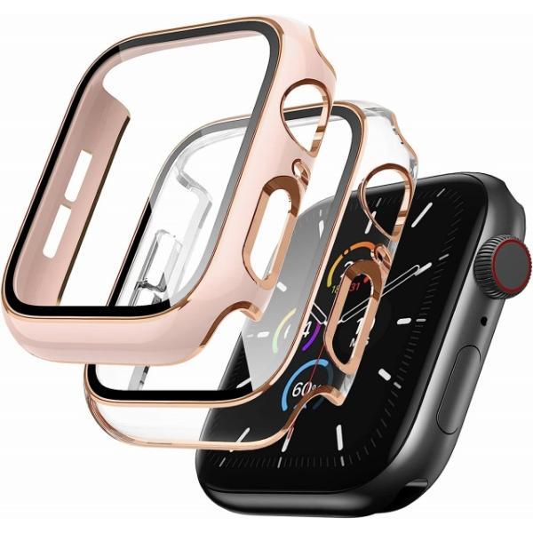 WFEAGL Apple Watch ケース アップルウォッチ カバー （40mm,ピンクの砂/ロー...