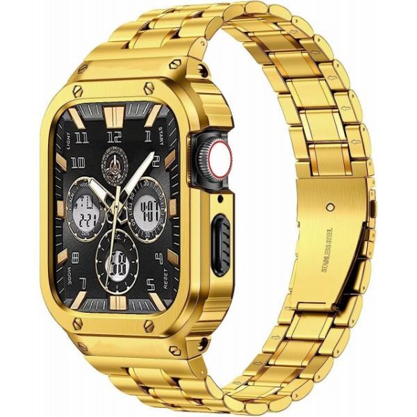 MioHHR Stainless Steel Watch Band with Case  Apple...