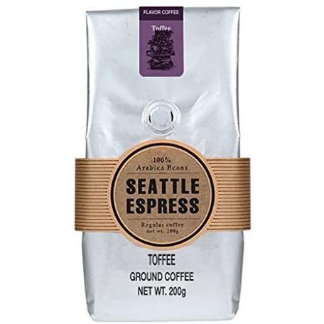 フレーバーコーヒー トフィー(粉)200g シアトルエスプレス Seattle Espress Fl...