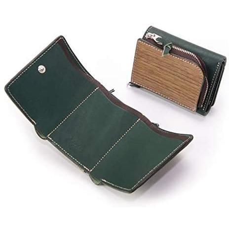 [VARCO REAL WOOD] tri fold wallet 財布 三つ折り ウォレット ファ...