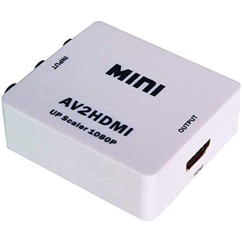 コンポジット(黄)映像を、HDMIに変換する：RCA/AVケーブルからHDMIへの変換アダプター：コ...
