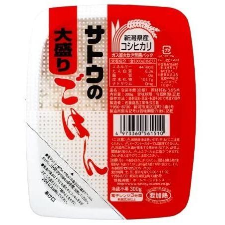 サトウのごはん 新潟県産コシヒカリ大盛 300g×6個 (300グラム (x )