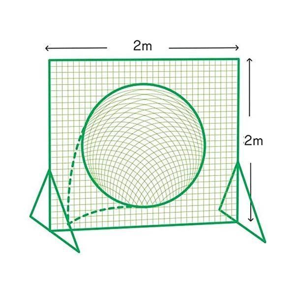 KANEYA(カネヤ) トスバッティング用ダブルネット 円型集球タイプ フェンスH2m×W2m向 K...