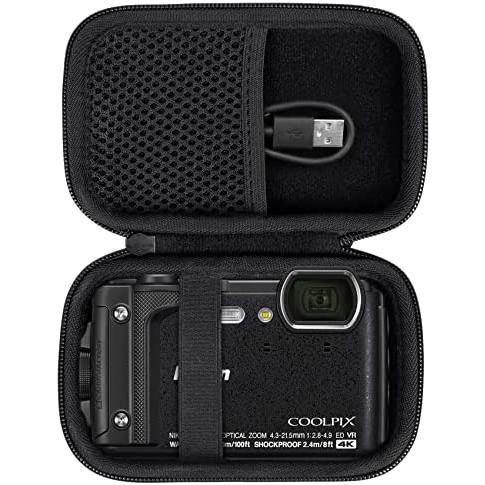 khanka製Nikon COOLPIX W300 用ハードケース (ブラック)