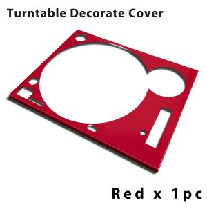 ターンテーブル カバー (Faceplate)　レッド 1枚 （for