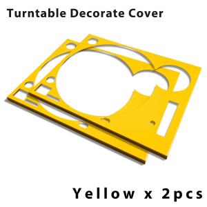 ターンテーブル カバー (Faceplate)　イエロー 2枚組