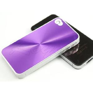 アルミ調iPhone4専用保護カバー　　　　　（パープル）全6色