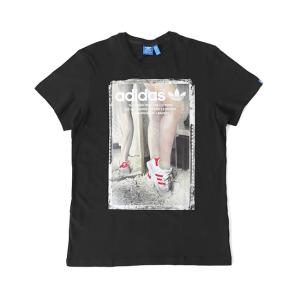 adidas アディダスオリジナルス フォトプリント Tシャツ F96158 S 黒 半袖Tシャツ メンズ｜roys-clothing