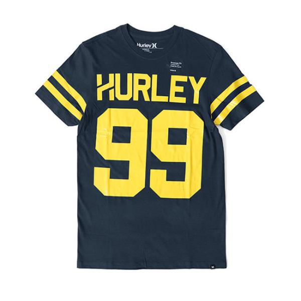 アウトレット品 Hurley ハーレー ナンバリングロゴ Tシャツ MTS0008500 S 紺 半...