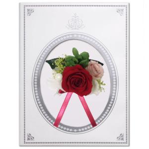 祝電 電報 結婚式 花 プリザーブドフラワー レッド