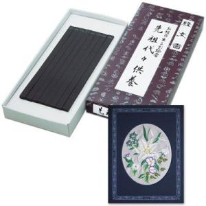 電報 弔電 文例集 お悔やみ 線香付き 経文香セット 刺繍 百合 タテ型 告別式