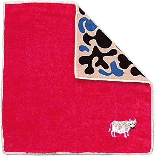 干支シリーズ「ウシ」コズエのハンカチ　