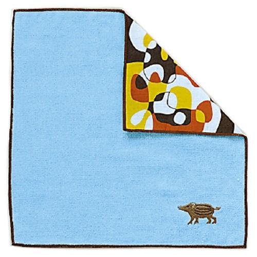 干支シリーズ「イノシシ」コズエのハンカチ　