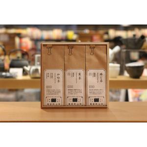 山科銘茶三選BOX 桐箱の商品画像