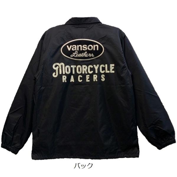 Mサイズ vanson バンソン モーターサイクル コーチジャケット 884V343 ブラック va...