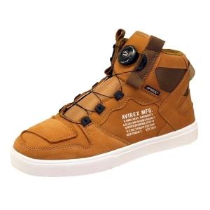 【在庫あり 即納】26.0cm AVIREX(アビレックス) AV2278 DICTATOR バイカーシューズ 26.0(US8) GOLD NUBUCK