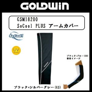 GOLDWIN GSM18200 SoCool PLUSアームカバー Sサイズ ブラック/シルバーグレー｜rpsksp