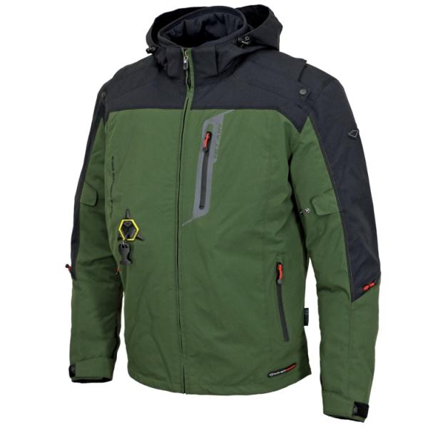 hit-air ヒットエアー 2XLサイズ フーデッドエアバッグジャケット HDS カーキ 無限電光...