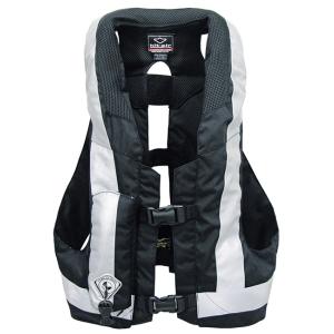 hit-air ヒットエアー  Lサイズ 一体型エアバッグ・ハーネス MLV-P ブラック L(M〜2XL対応) 無限電光 大型リフレクター｜rpskショッピング