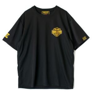 【特典C付】 Mサイズ バンソン 吸汗/速乾 メッシュTシャツ VS22809S ブラック/イエロー M (春夏モデル)｜rpsksp