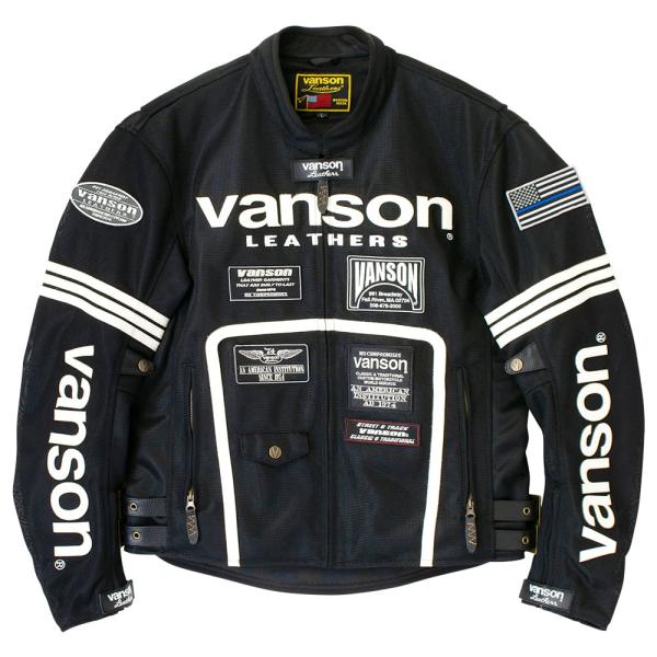 【在庫あり 即納】バンソン VANSON 3XLサイズ VS25105S メッシュライダースジャケッ...
