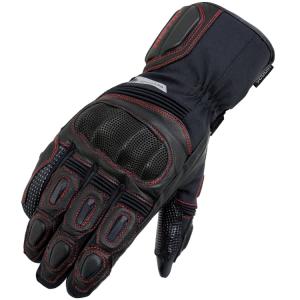 XLサイズ hit-air(ヒットエア) Glove W8 透湿防水ウィンターグローブ ブラック/レッド XL (秋冬モデル)｜rpsksp