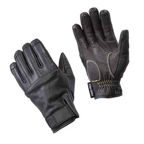 【在庫あり 即納】XLサイズ YL4005 サイバーレザーウィンターグローブ BLACK  グリップ...