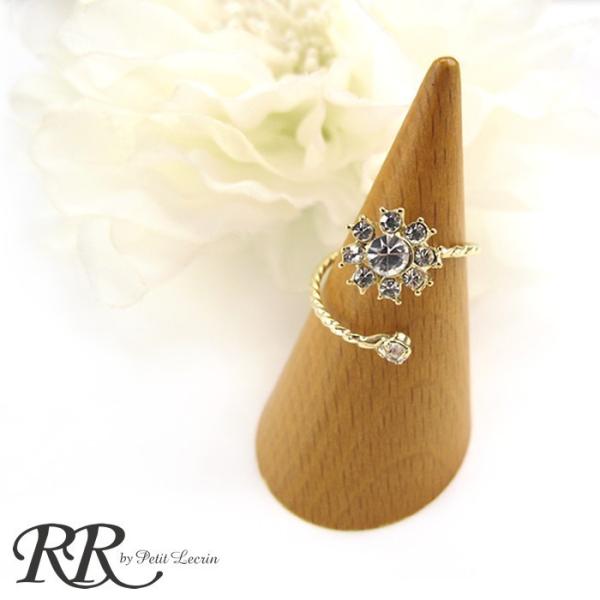 リング 指輪 フラワー レディース 花 13号 フリーサイズ ビジュー パーティー 結婚式